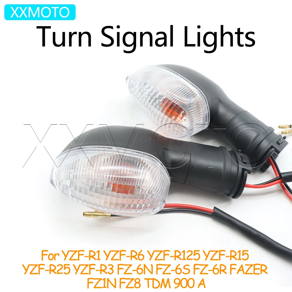 For YAMAHA YZF-R1 YZF-R6 YZF-R125 YZF-R15 YZF-R25 YZF-R3 FZ 6N 6S 6R 1N 8 FAZER TDM Motorcycle Turn Signals Lights Indicators
