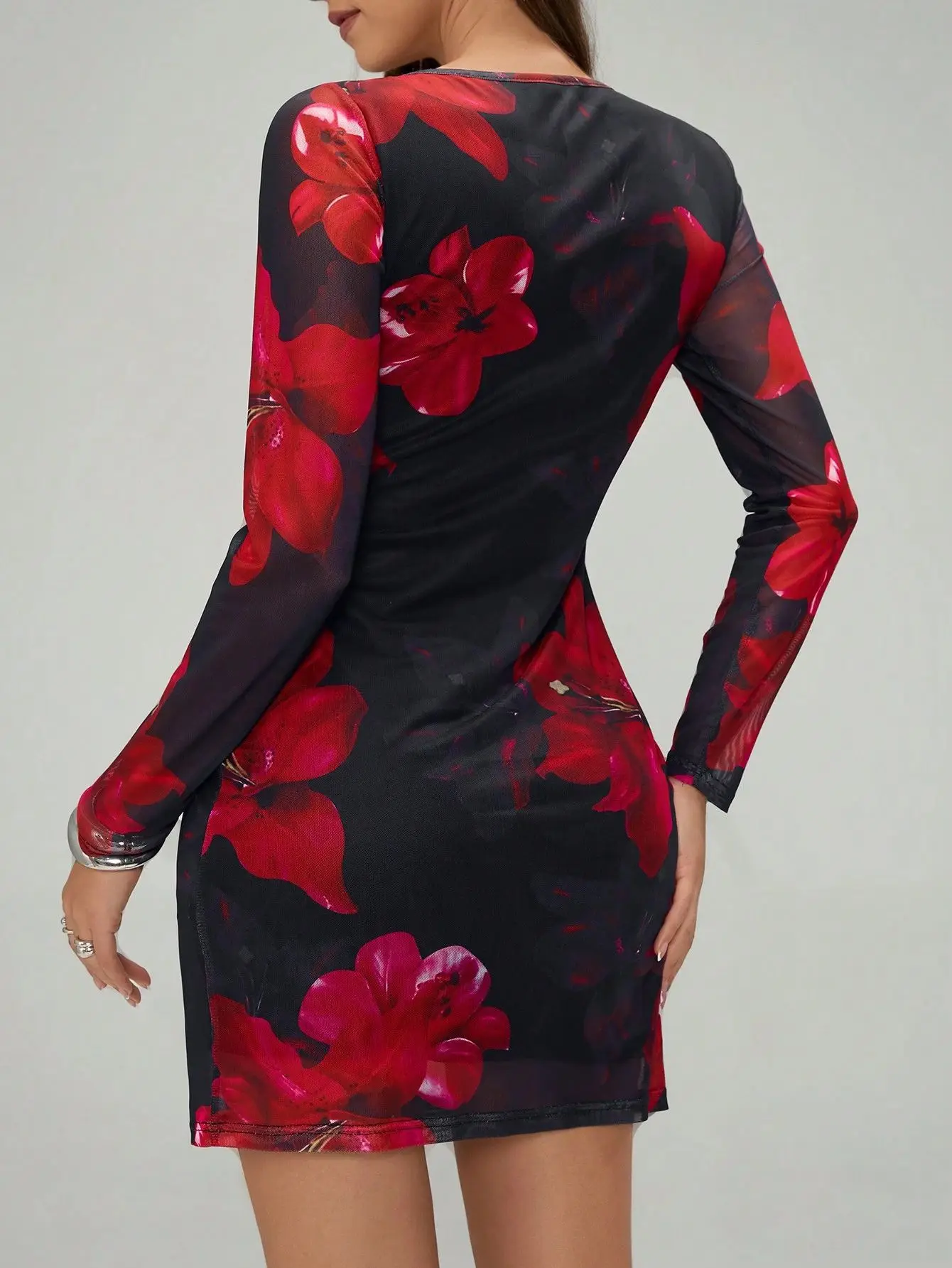 Bodycon Jurken Korte Vrouw Herfst Superplice Hals Kantoor Feest Crossover Voorkant Verpakt V-vormig Decolleté Flatterende Buste Vibe