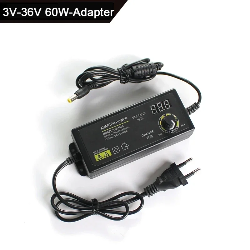 Adjustable Power Supply Adapter 3V 5V 6V 9V 12V 36V 1A 2A Power Adapter Universal 220V To 12V 18V 24V Adapter Adjustable Charger