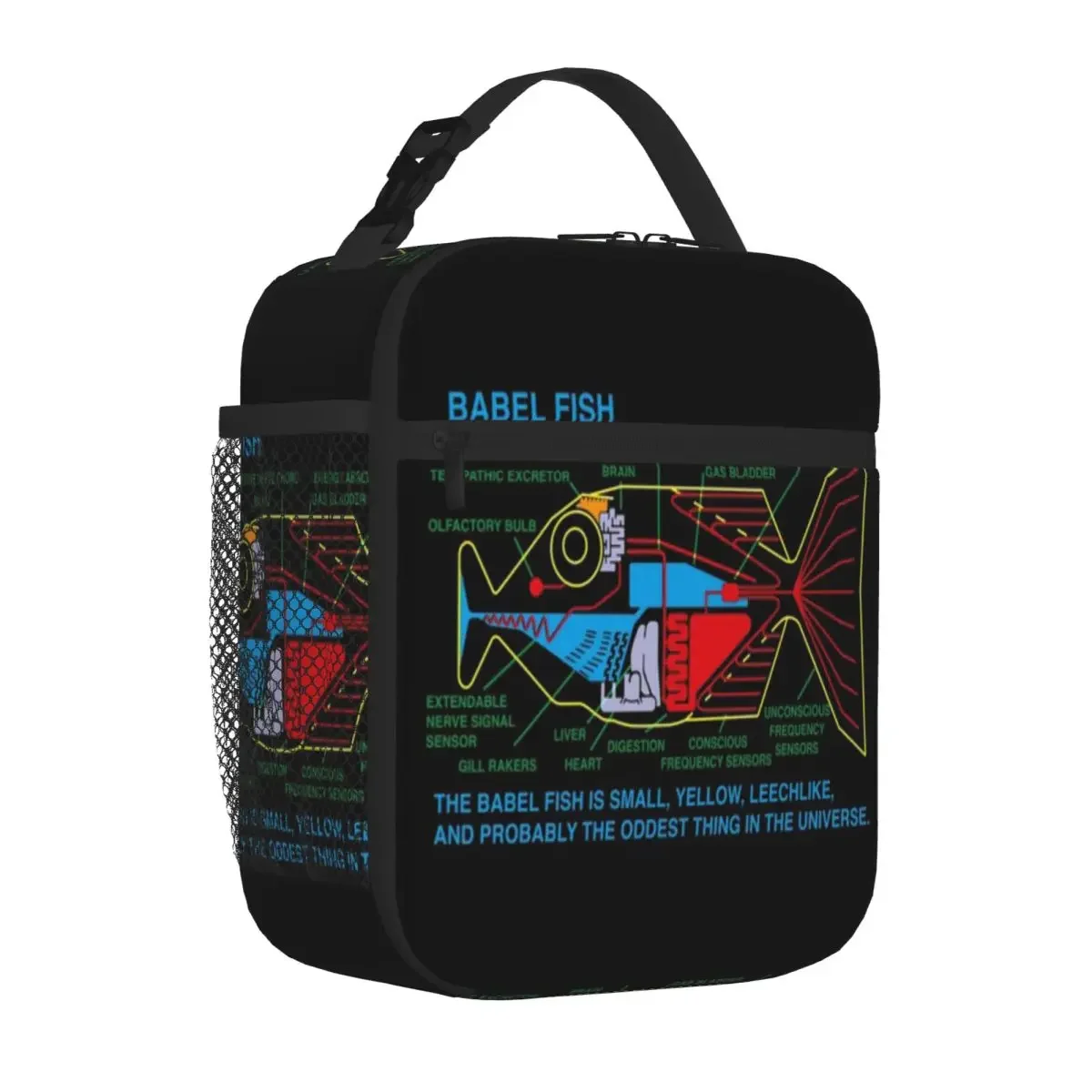Bestselling NDVH Babel Fish H2G2 Teen Style Small Lunch Bag Outdoor Picnic Reusable Lunch Bag
