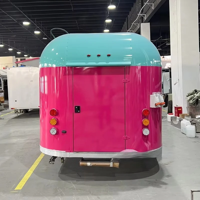 Fully Equipped Burger Hot Dog Food Trailer Cheap Shawarma Mobile Restaurant Fast Street Food Truck Van For Sale Europe