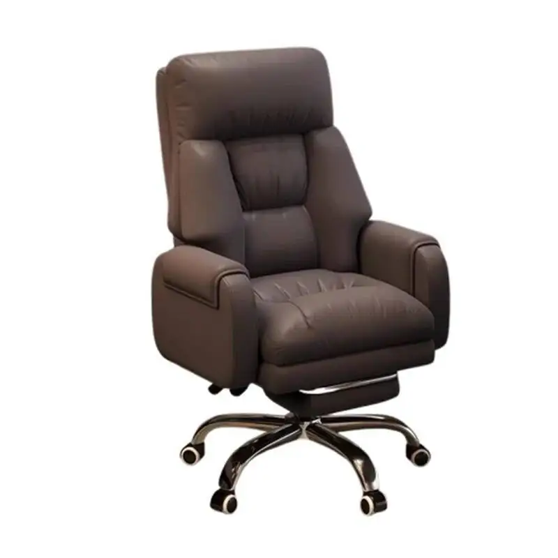 كراسي مكتب جلدية فاخرة عجلات دعم الظهر مكتب الكمبيوتر كراسي مكتب كرسي متنقل أثاث غرفة Sillas De Oficina