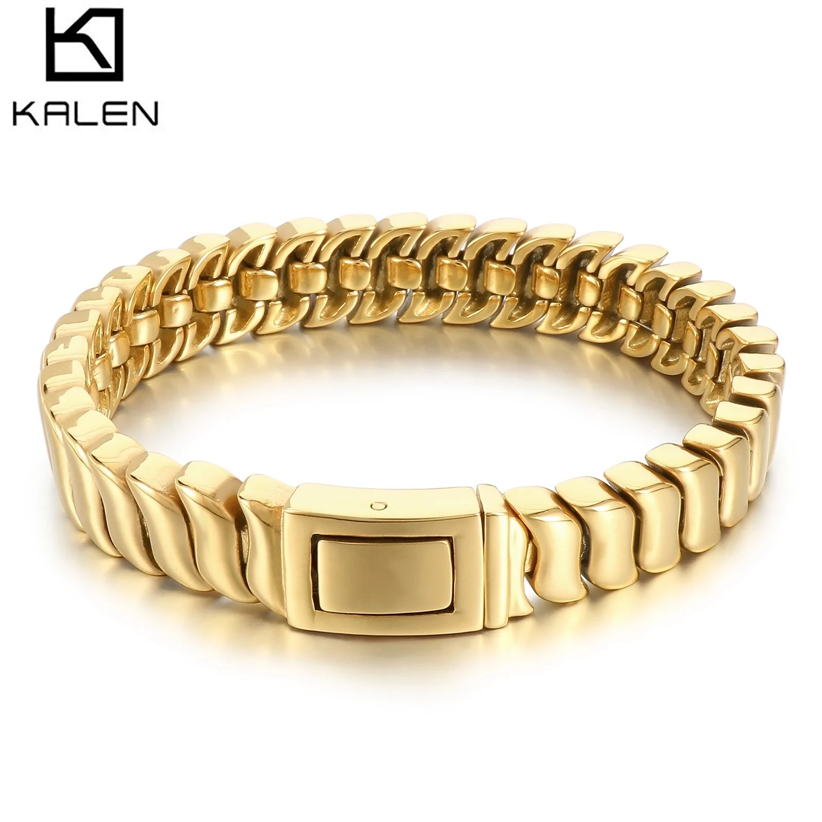 

Geometric Charm Chain Bracelet For Men - 316L Stainless Steel - KB180299-KJX