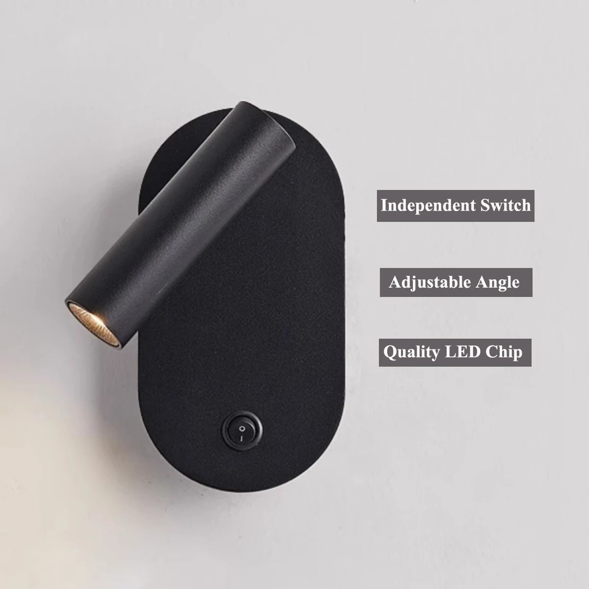 

Adjustable Angle Modern Wall Lamp with LED COB Light Independent Switch Led Indoor Wall Lamp for Farmhouse Bedroom Living Room