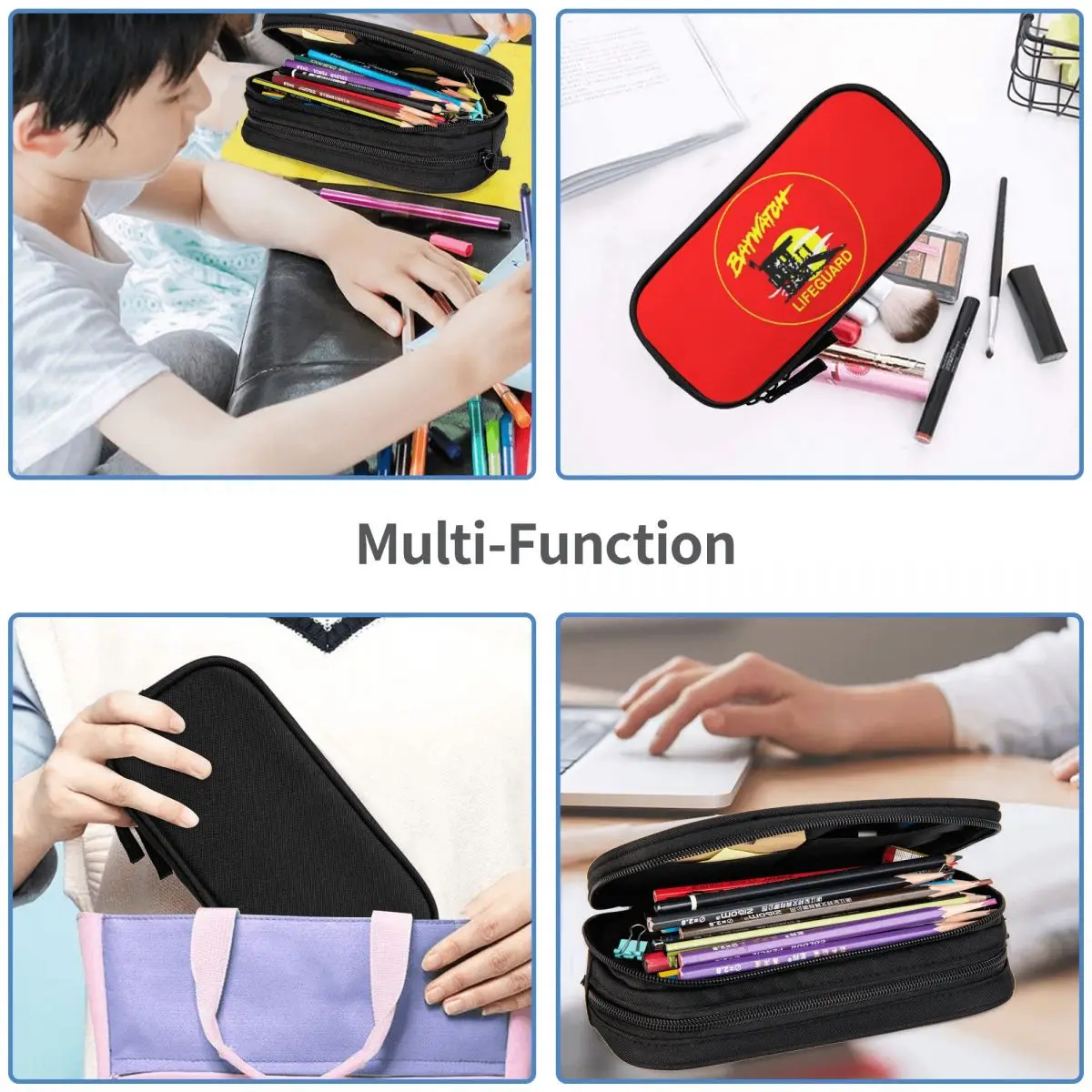 Imagem -05 - Bayver Lifeguard Pencil Case para Estudantes Pen Bags para Estudantes Grande Capacidade Cosmetic Pencilcases