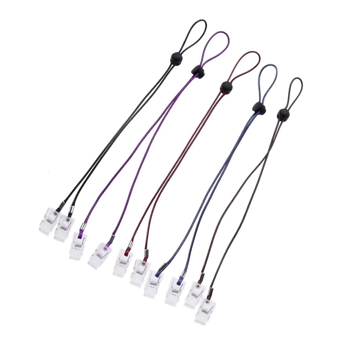 

5pcs Napkin Clips Holder Chain Modern Bibs Adjustable Child Lightweight Portable Practical Design Strong Home