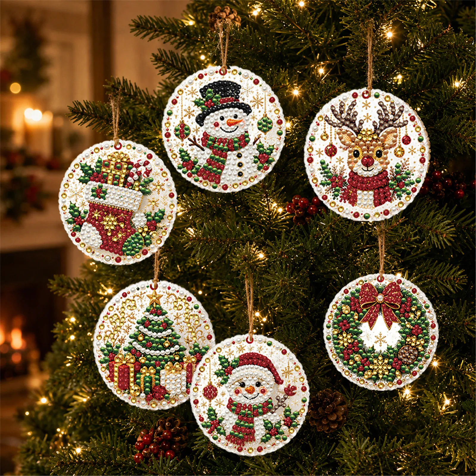 6PCS Christmas Ornaments DIY P - огляд і ціна Art And Craft Xmas Tree