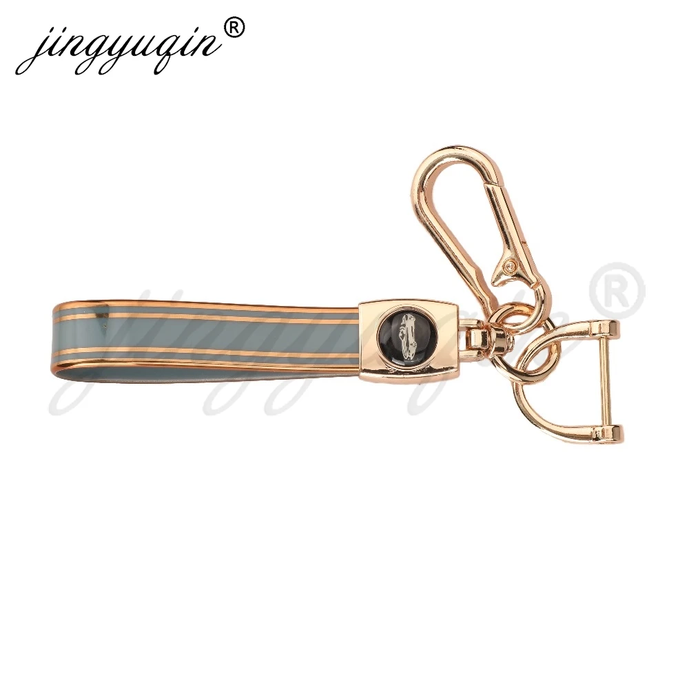 jingyuqin Car Key Chain Luxury Popular TPU Simple Buckle Pendant Key Ring Auto Accessories Vogue Gift Keychain