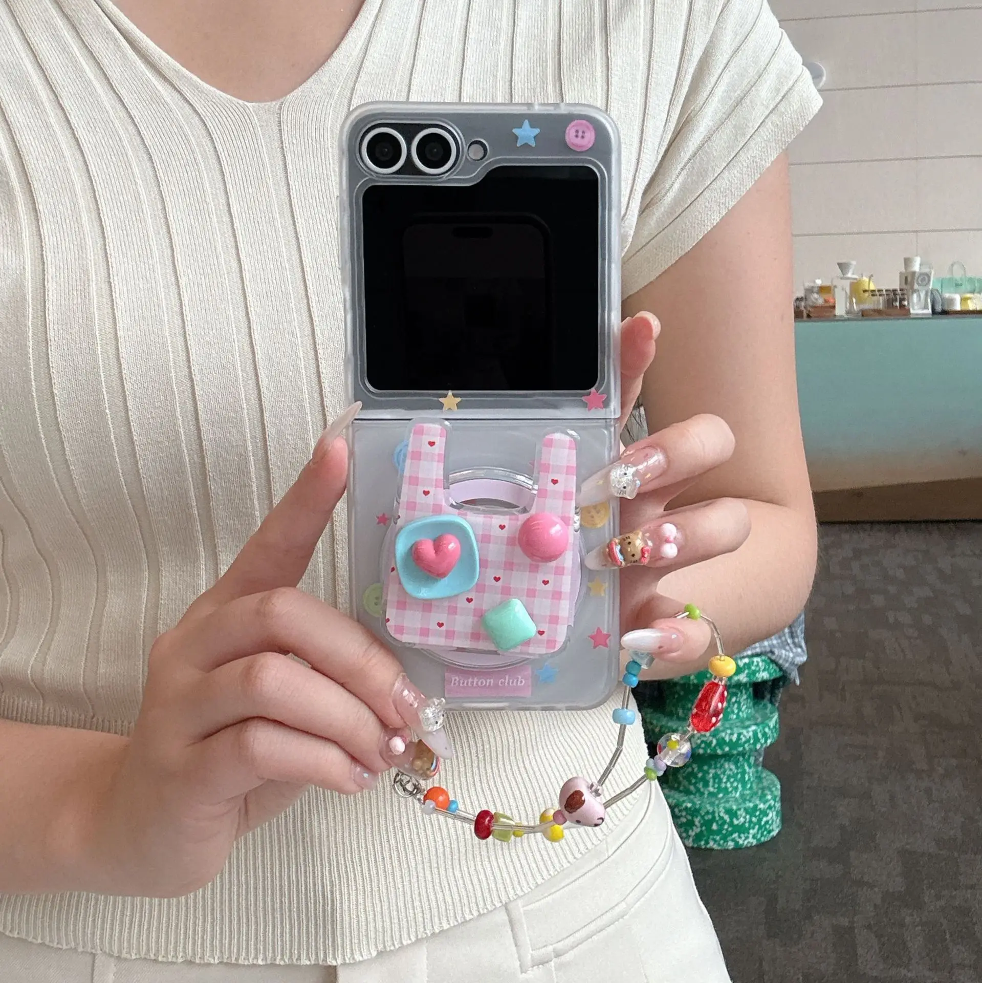 

810A88 Чехол для телефона Samsung Galaxy Z Flip 7 6 5 4, защитная задняя крышка для ZFlip5 ZFlip6 ZFlip7, чехол