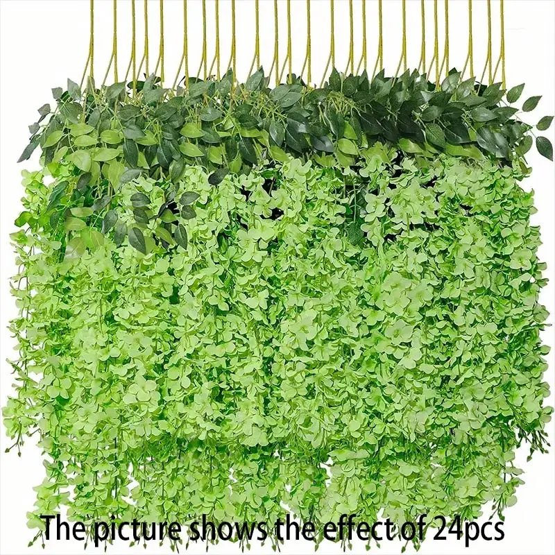 12 stuks blauweregen wijnstok kunstbloemen groothandel trailing nep string voor thuis bruiloft decor zijde