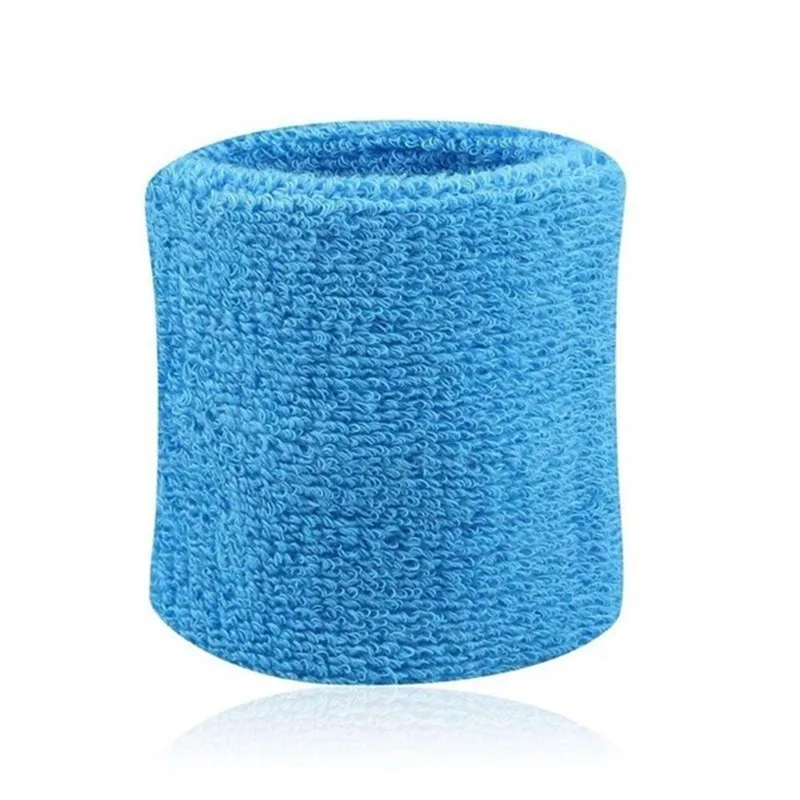 1/2PCS Unisex Cotton Wristbands Terry Cloth Cotton Sweatband Sports Wrist Tennis Yoga Sport Sweat Wrist Band Newest 8x8cm