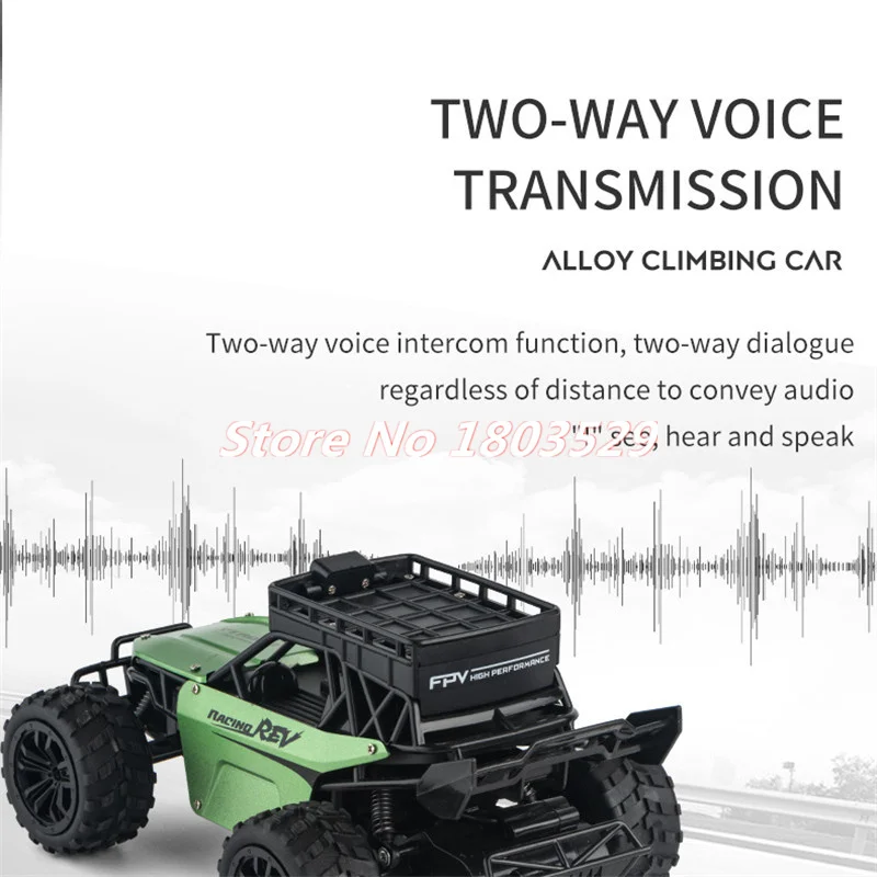 WIFI FPV Bidirectional Voice Intercom RC Car 4K HD Camera Antiskid Tyre Gravity Sensor Shock Absorption Remote Control Car Toy