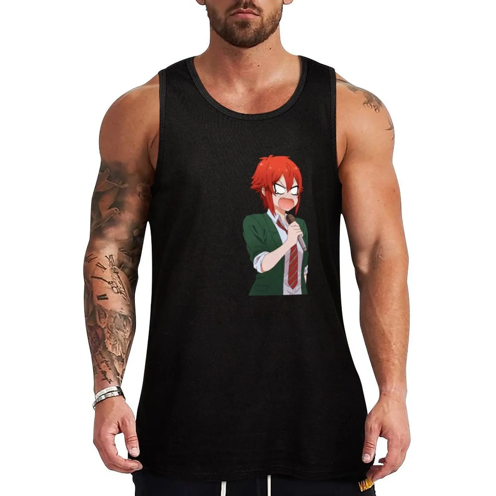Camiseta sin mangas Karaoke Fright, camiseta sin mangas para correr, camiseta sin mangas que absorbe la humedad