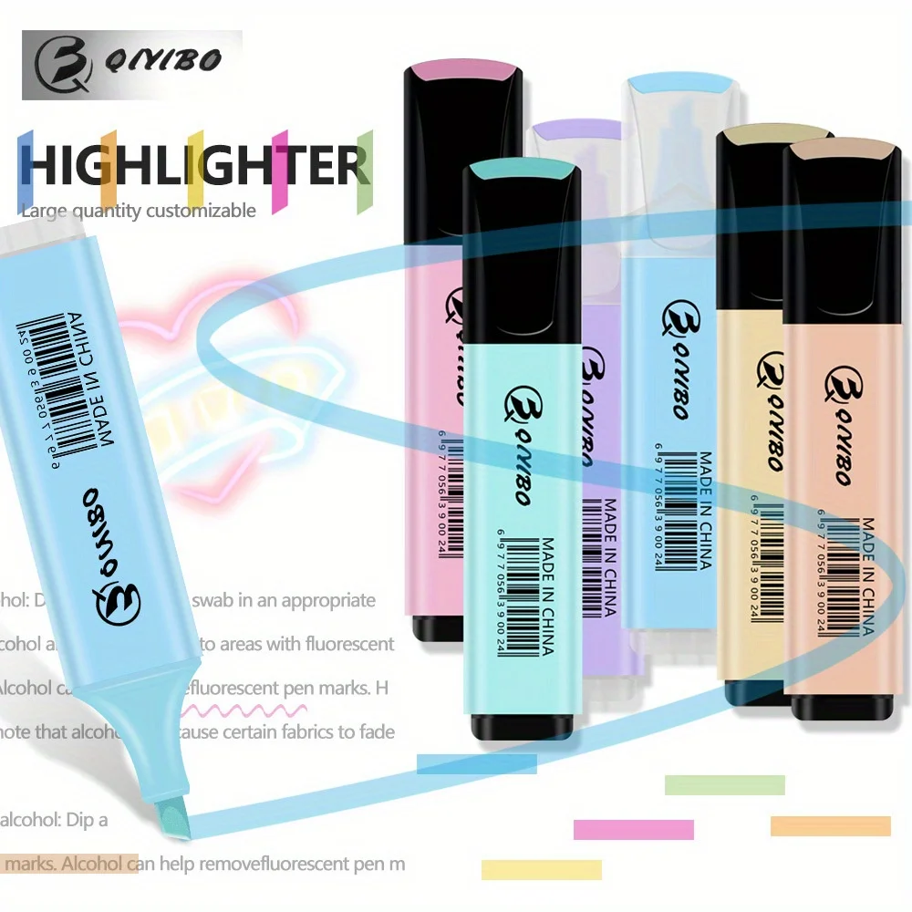 4/6 Colors Mini Kawaii Style Highlighters – For Meeting Notes Study Marking Office Stationery, Back to School Gift.