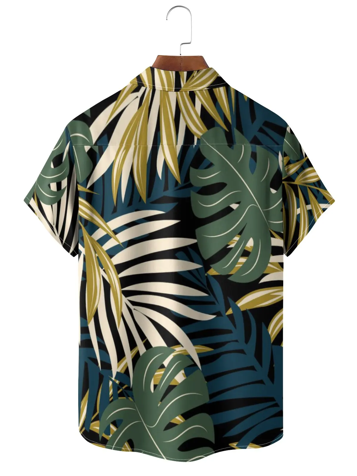 Camisa gráfica 3D masculina do Havaí praia casual tamanho grande, top respirável masculino, sol, areia, grama, padrão de flor, roupas masculinas