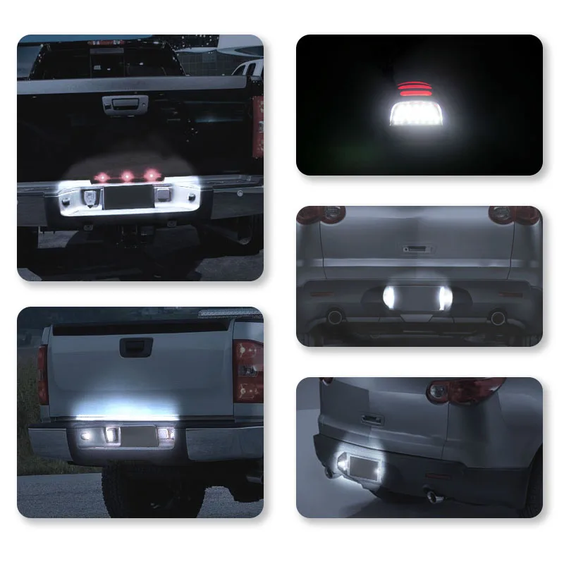 12V Car Number License Plate Lights LED Lamp Auto Accessories  For Chevrolet Silverado Avalanche Traverse Tahoe GMC Sierra 1500 view 6