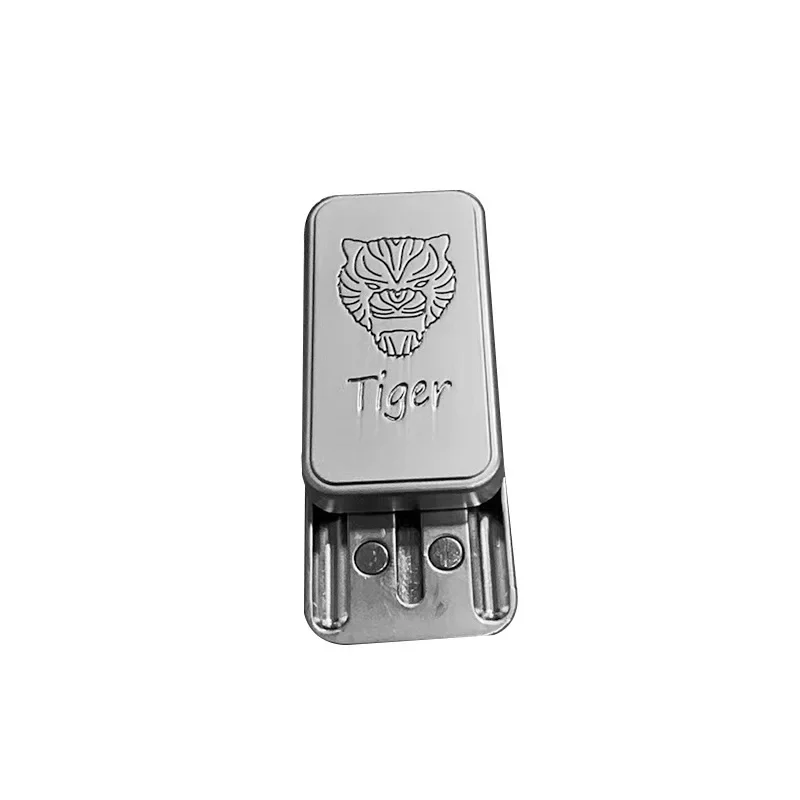 Tiger Tiger Head Push Card Pop Card Fingertip Gyro Hand Push Zinc Alloy EDC Decompression Artifact Decompression Hand Pieces