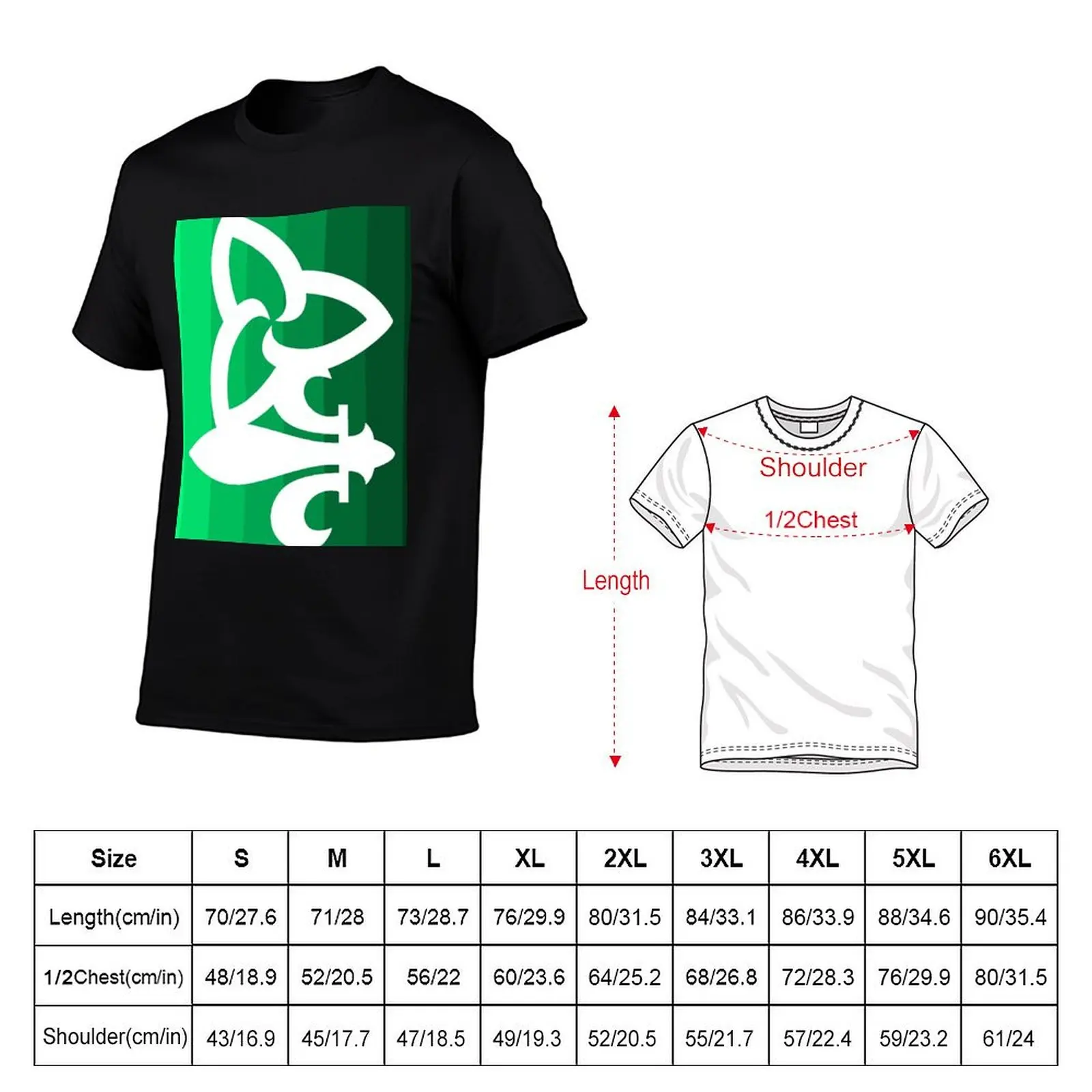 Franco-Ontarian Abstract Design (on a gradated green background) T-Shirt cheap stuff vintage graphic tee men clothing