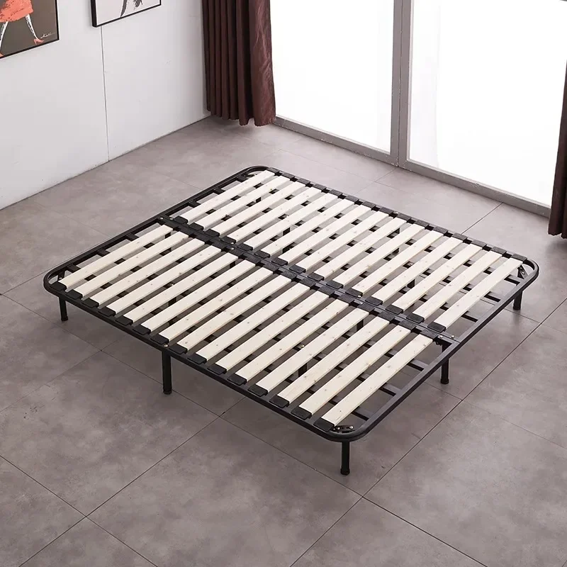 Folding solid wood bed frame row skeleton board wooden dragon skeleton support 1.5 tatami