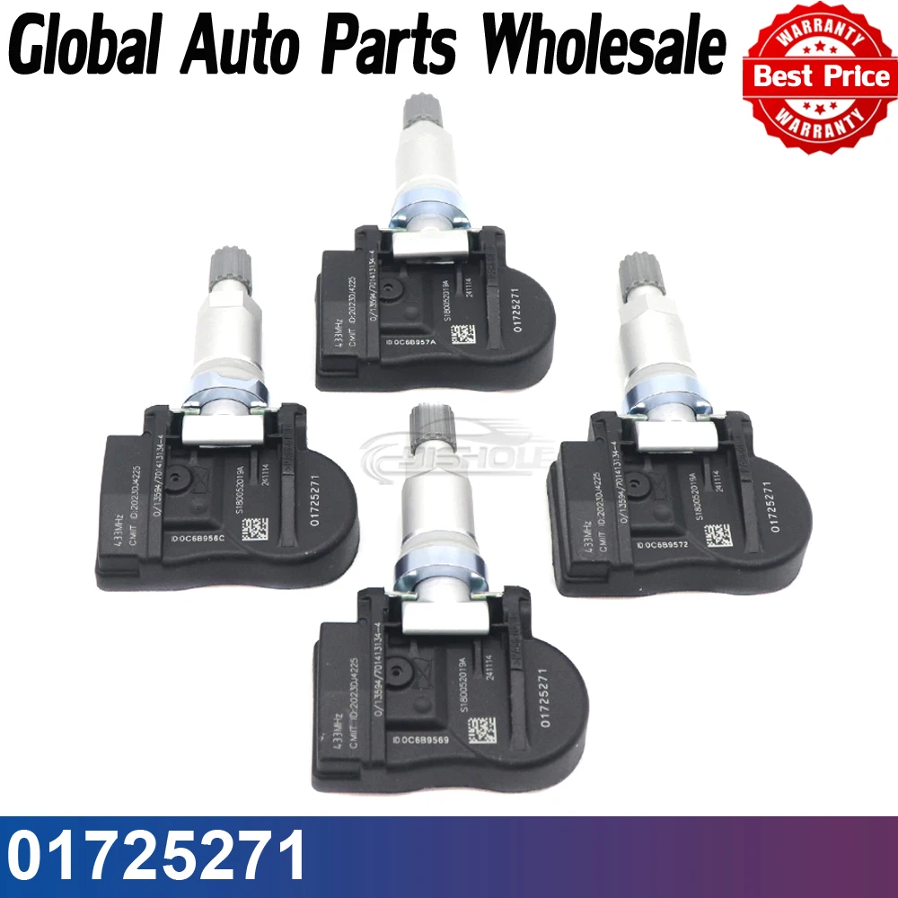 

Для Geely EMGRAND RS 2010-2018 EMGRAND EV 2018-2019 Atlas X 2022 433 МГц 01725271 Датчик контроля давления в автомобильных шинах TPMS