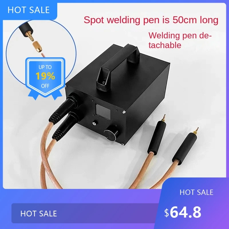 

725Useful 18650 battery spot welding machine 250 gear spot dual capacitor energy storage dual pulse welding 0.3mm