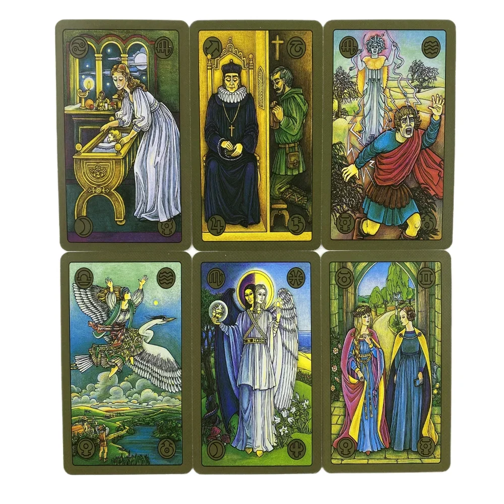 Symbolon The Deck Of Remembrance, Cartas del Tarot, Edición de Adivinación con 78 Cartas, Visiones en Inglés, Juego de Mesa