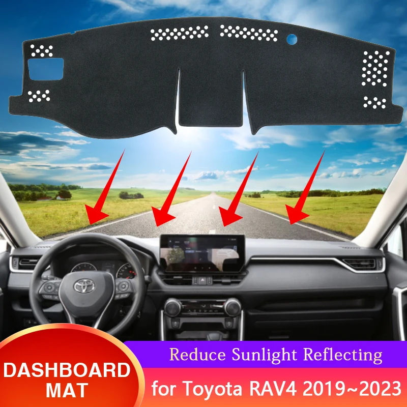 

For Toyota Rav4 XA50 2019 2020 2021 2022 2023 RAV 4 XA 50 1x Car Dashboard Dash Mat Cover Anti-sun Pad Auto Interior Accessories