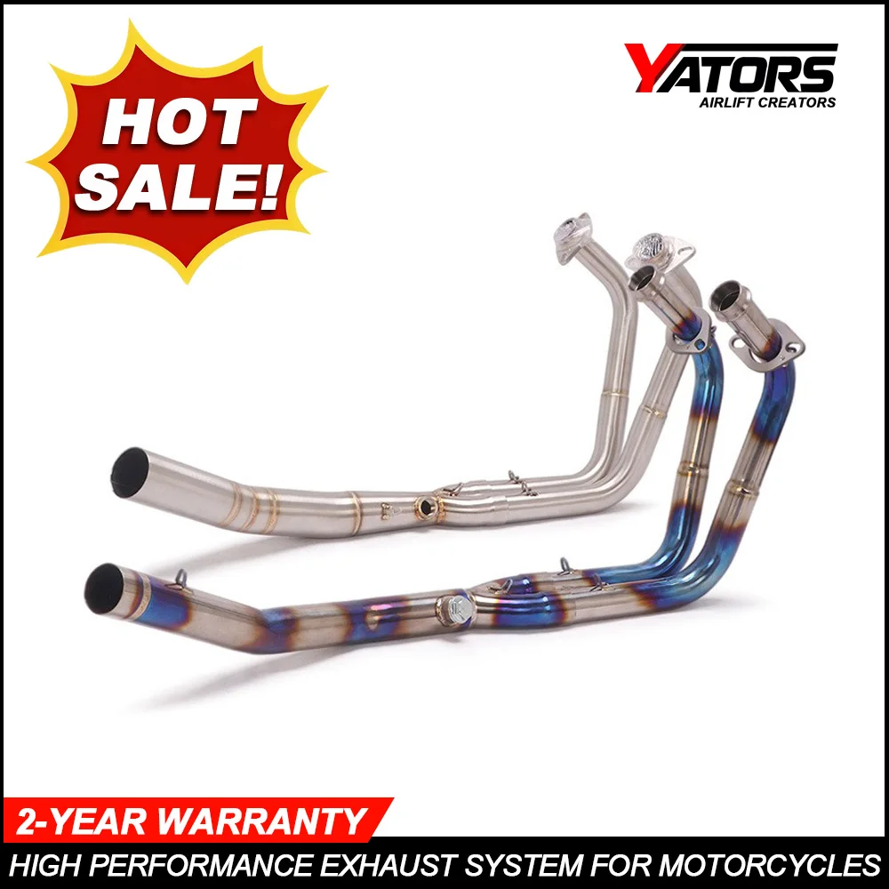 Slip On For Kawasaki Ninja 400 Z400 2018 - 2019 Motorcycle Front Mid Link Pipe Exhaust Escape Moto Full System Moto Accesorios