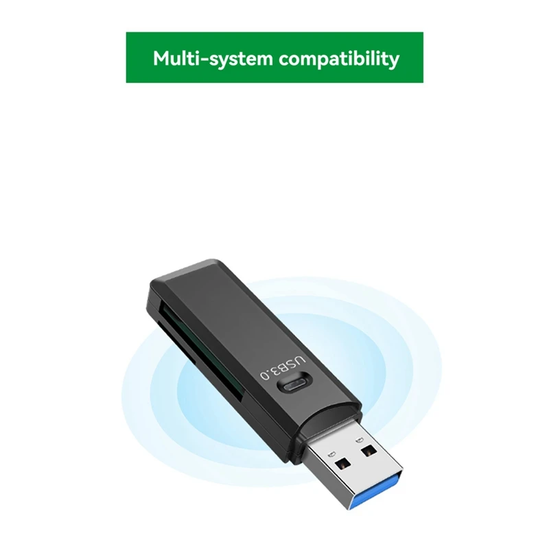 SCLS 2 в 1 USB 3.0 Устройство чтения карт памяти TF/SD Высокоскоростное устройство чтения смарт-карт передачи данных для ПК, ноутбука