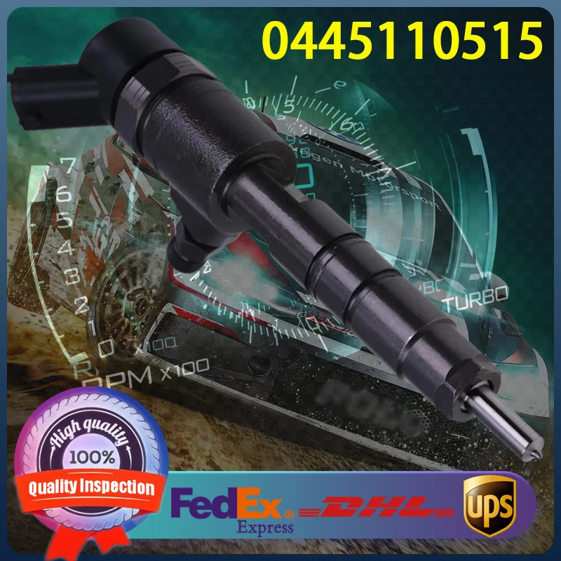 

0445110515 0445110672 0445110721 Common Rail Injector For Cummins Foton Qingling Diesel Engine 4JB1T 4JB1EU4