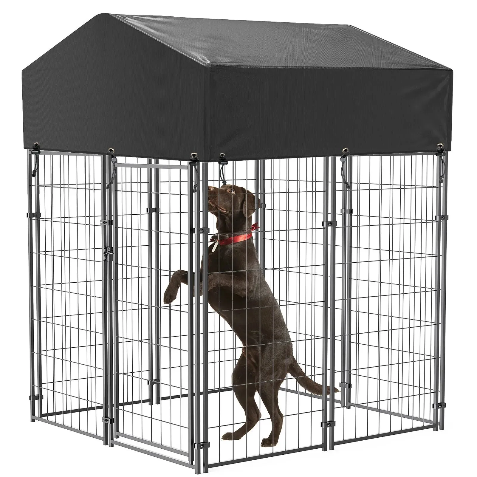 

Large dog shed factory direct sales bold thickened steel pipe dog fence sunshade waterproof tarpaulin Oxford dog cage