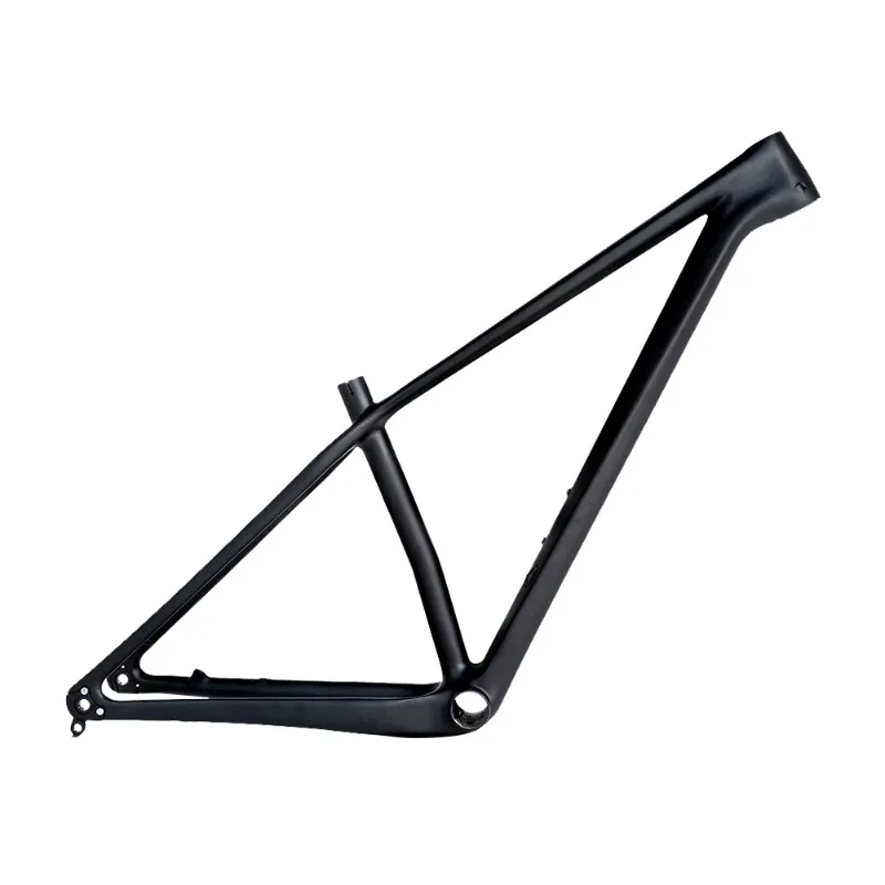 For M5 Unmarked All Black Carbon Fiber Mountain Bike Frame 29/27.5 Inch Barrel Shaft Off-road Bicycle Frame