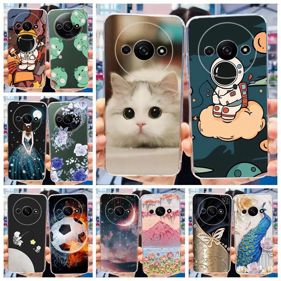 For Xiaomi Redmi A3 Case Cute Fashion Painetd Cover Soft Silicone Phone Case For Xiaomi Redmi A3 RedmiA3 Back Cover 6.71'' Coque