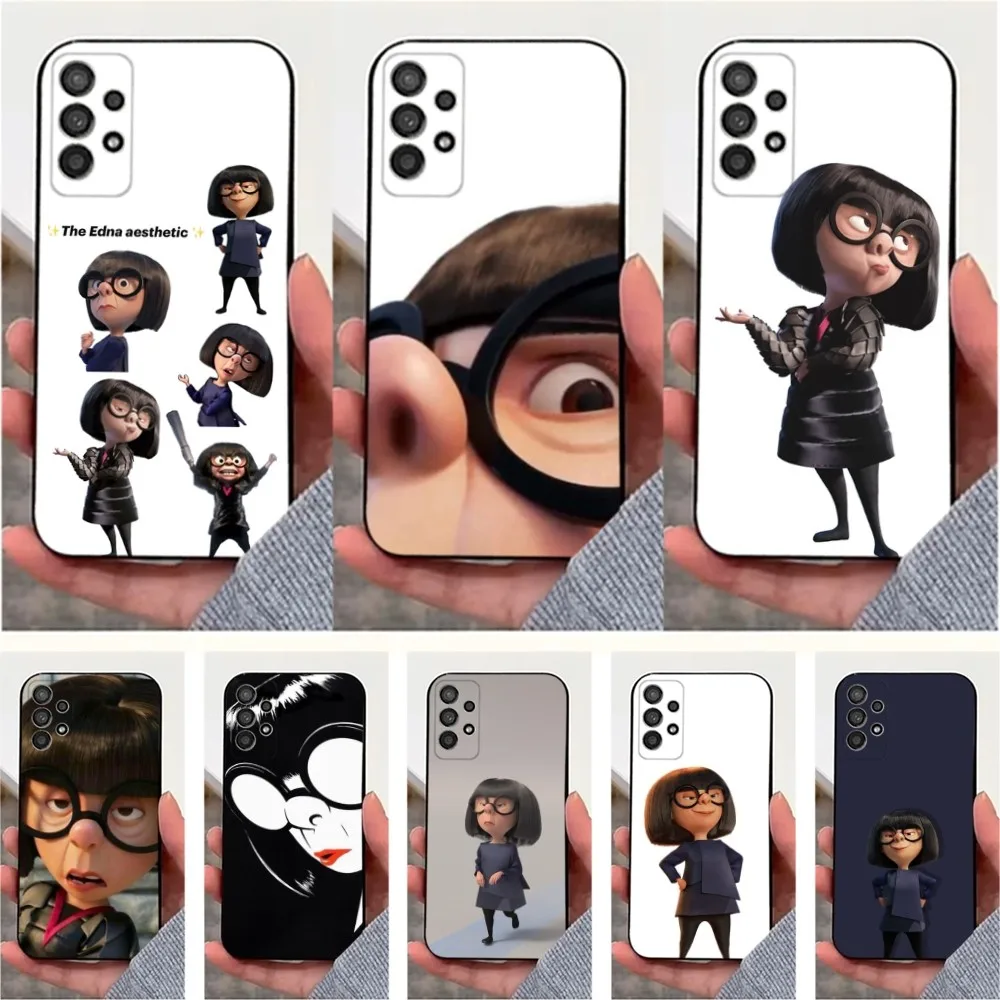 Anime E-Edna M-Modes-s  Case For Samsung S25,S24,S23,S22,S20,S21,S10,Ultra,Plus,Lite,FE,Soft Silicone Black Cover