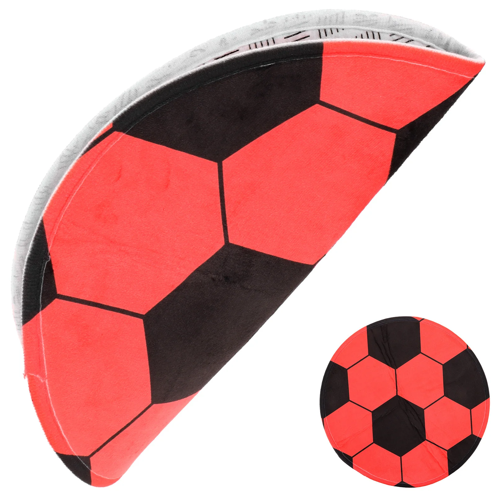 

Round Soccer Rug Non-Slip Floor Mat Decorative Football Pattern Carpet for Bedroom Living Room Front Door Rug Football Carpet