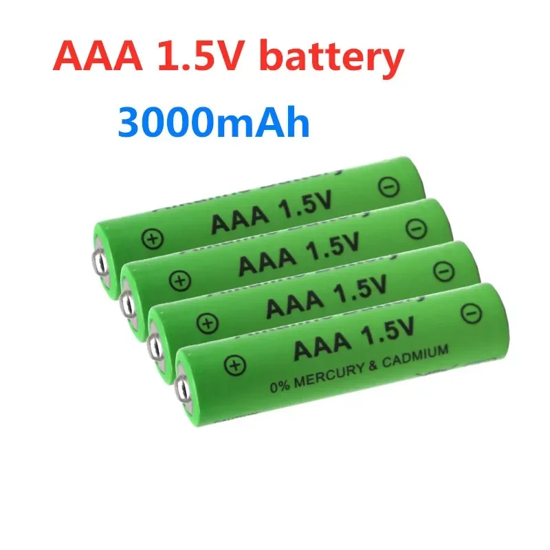 2024 New 1.5V AAA battery 3000mAh Rechargeable battery NI-MH 1.5 V AAA battery for Clocks mice computers toys so on