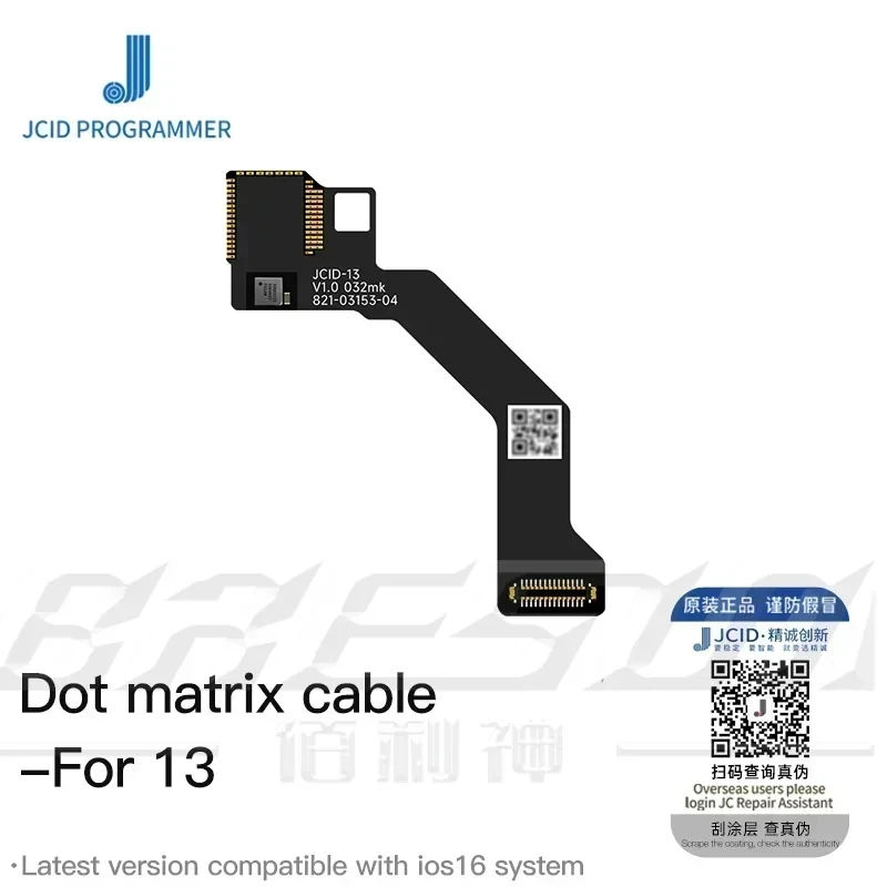 JC Dot Matrix Cable For iPhone X/XR/XS 11/12/13/14 Pro Max Mini Dot Projector Read Write Dot Matrix Face ID Repair Flex Cable IC