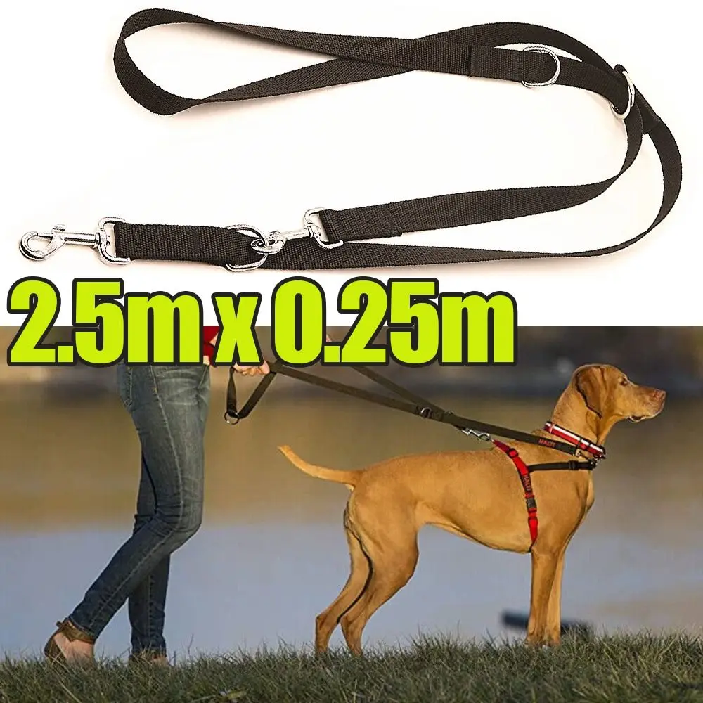 Adjustable Dogs Walking Training Lead 2.5M Police Style Control Dog Lead Leash Dog Chain Dog Leashes Safety Pet Leashes