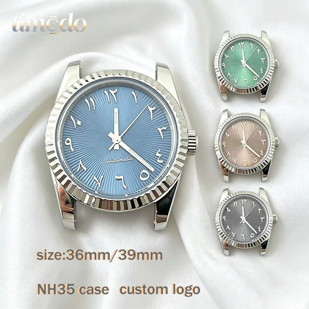 

NH35 stainless steel case 36mm/39mm custom logo men's watch accessories mechanical watch suitable for NH35 movement