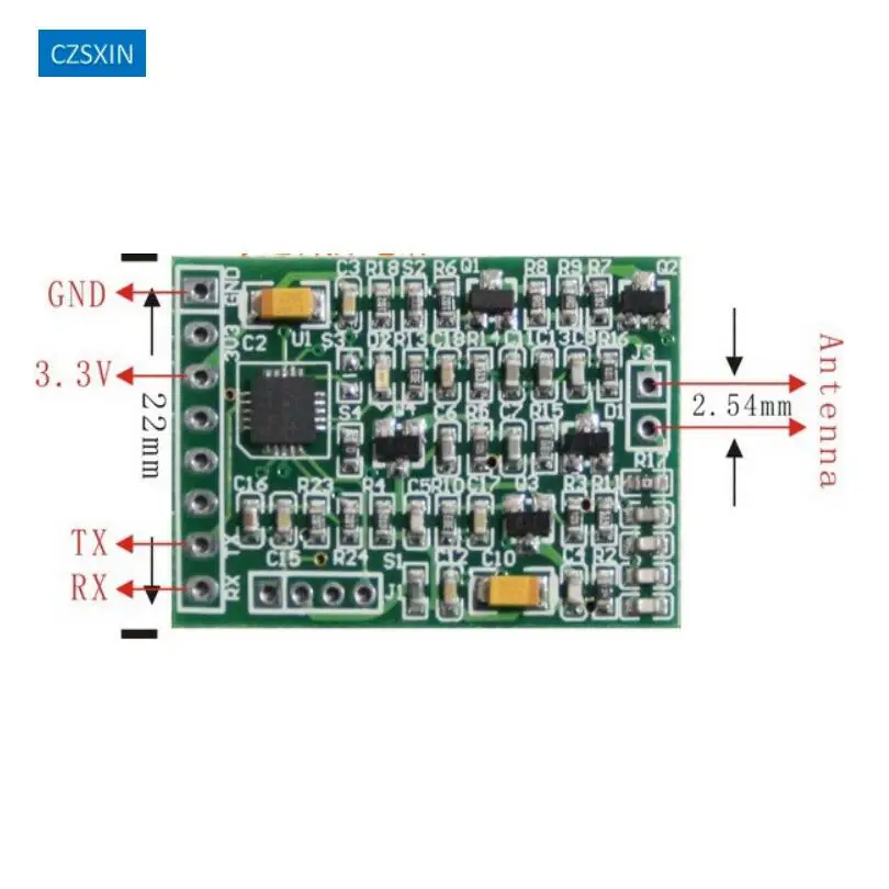 Módulo lector rfid de 134,2 khz, iso 11784, bobina de alambre de cobre fino, EM4305 módulo Lector de antena, etiqueta de oreja, etiqueta RFID,