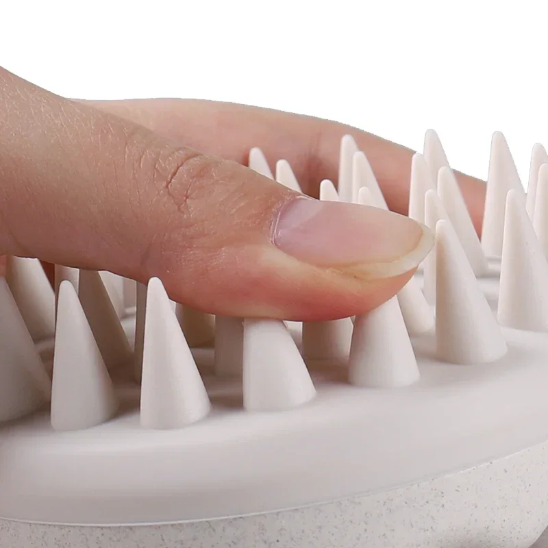 فرشاة فروة الرأس مدلك فرشاة تنظيف النحت قش القمح القابلة للتحلل سيليكون الشامبو فرشاة الشعر فروة الرأس مدلك لنمو الشعر