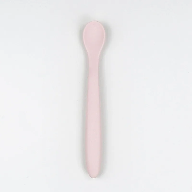 

Hot Baby food grade silicone twist spoon for children's meals, baby training for complementary feeding, spoon for feeding