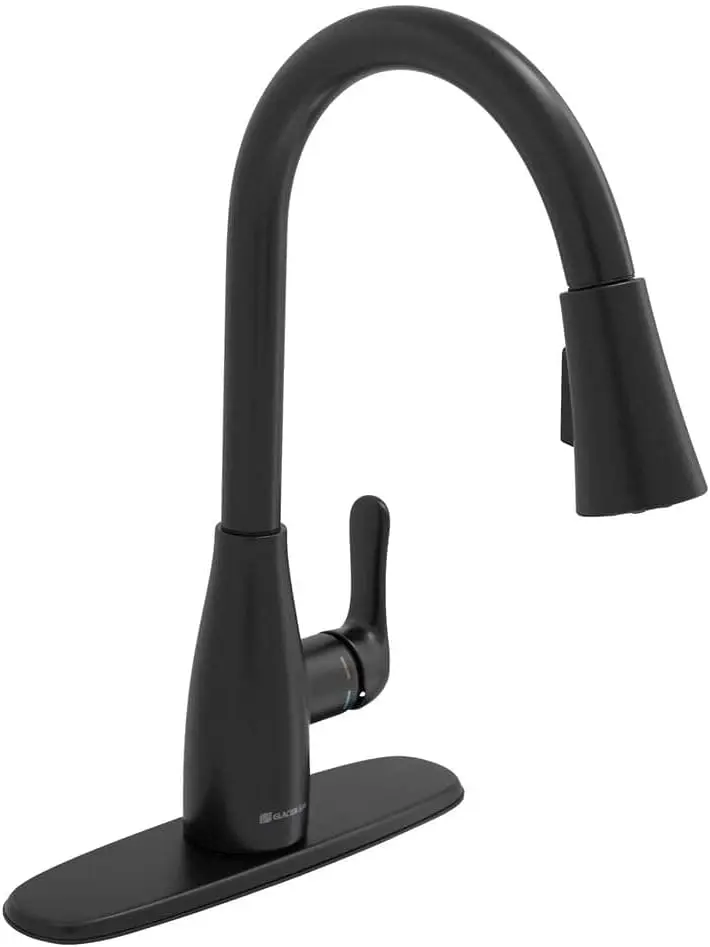 

Pull Down Kitchen Faucet, Matte Black Finish, TurboSpray,Single Handle Water Tap for Modern Stylish Sink Sprucing Up