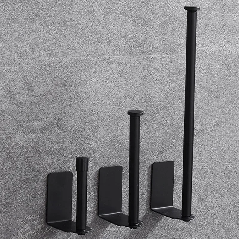 

Adhesive Paper Towel Holder Toilet Roll Paper Holder Bathroom Punch-Free Roll Paper Holder Stainless Steel Black Gold Roll Rack