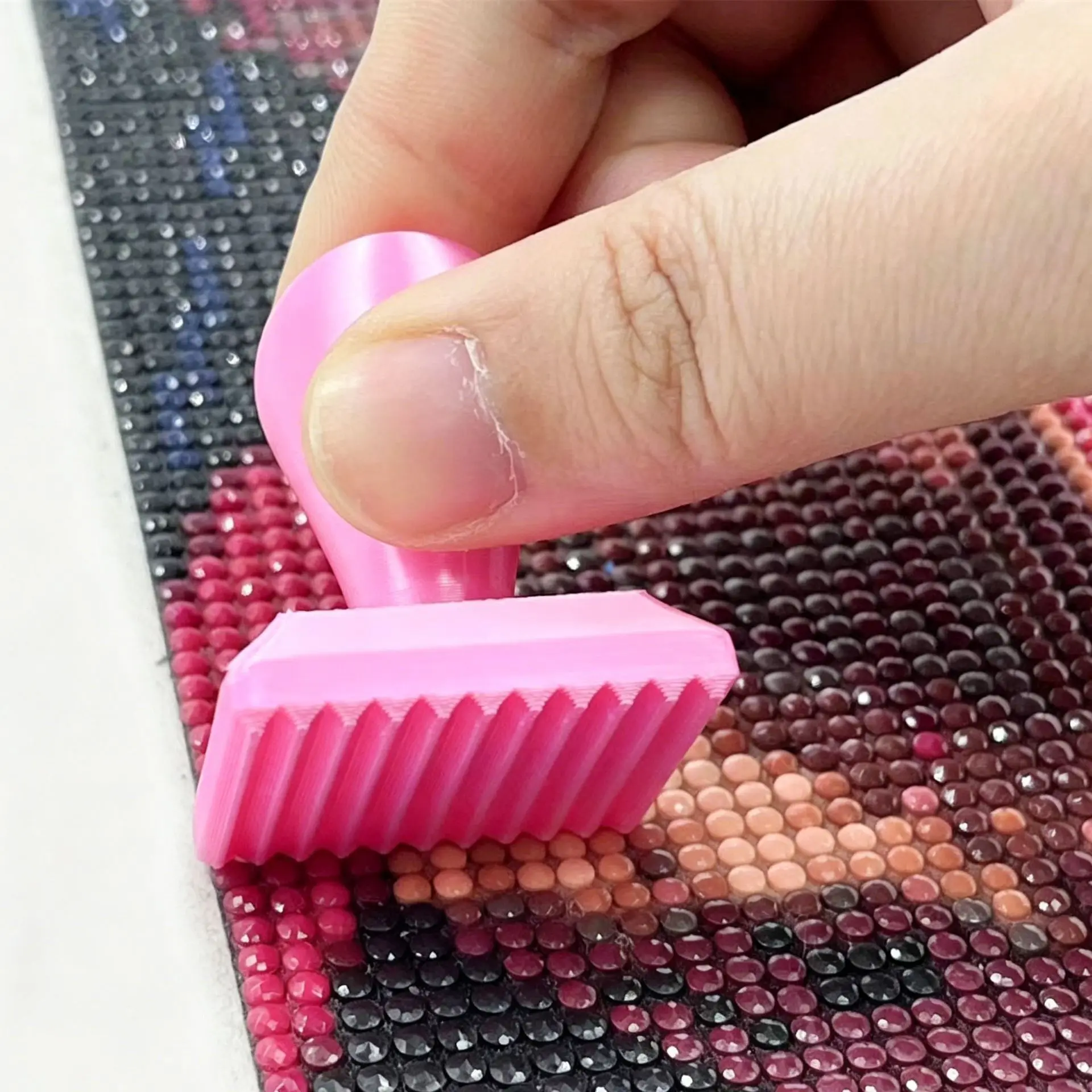 3D Printing Embossing Roller Diamond Dot Drill Press Detachable Ergonomic Brush Handmade Multi-color Diamond Painting Tools Set