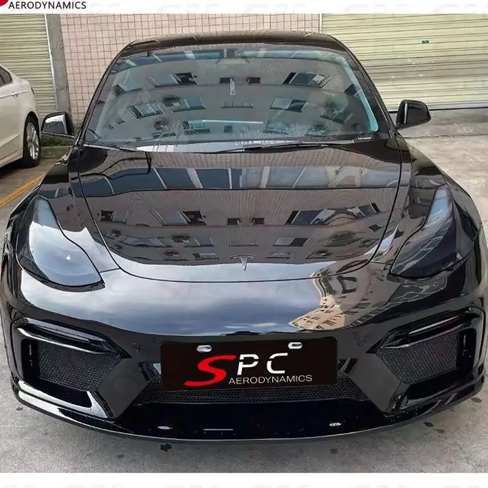

Model 3 GT4 Front Bumper for Te sla Model 3 Retrofit Front Bumper for Te sla GT4 Body Kit for Model 3 Plastic GT4 Bumper
