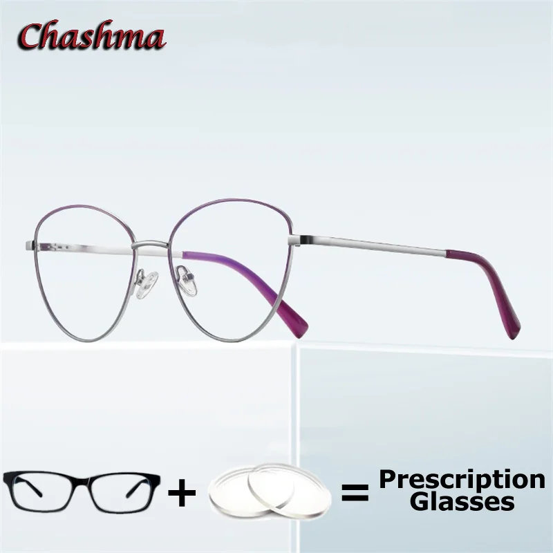 

Women Prescription Lenses Clear Optical Myopia Glasses Cat Eye Computer Working Progressive Eyewear Light Frame Teens