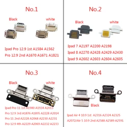 USB 충전 충전기 커넥터 플러그 도크 소켓 포트, 아이패드 프로 11, 12.9, 10.2 인치, 1, 2, 3, 4, 7, 8, 9, 에어 4, 에어 5 용, 5-10 개