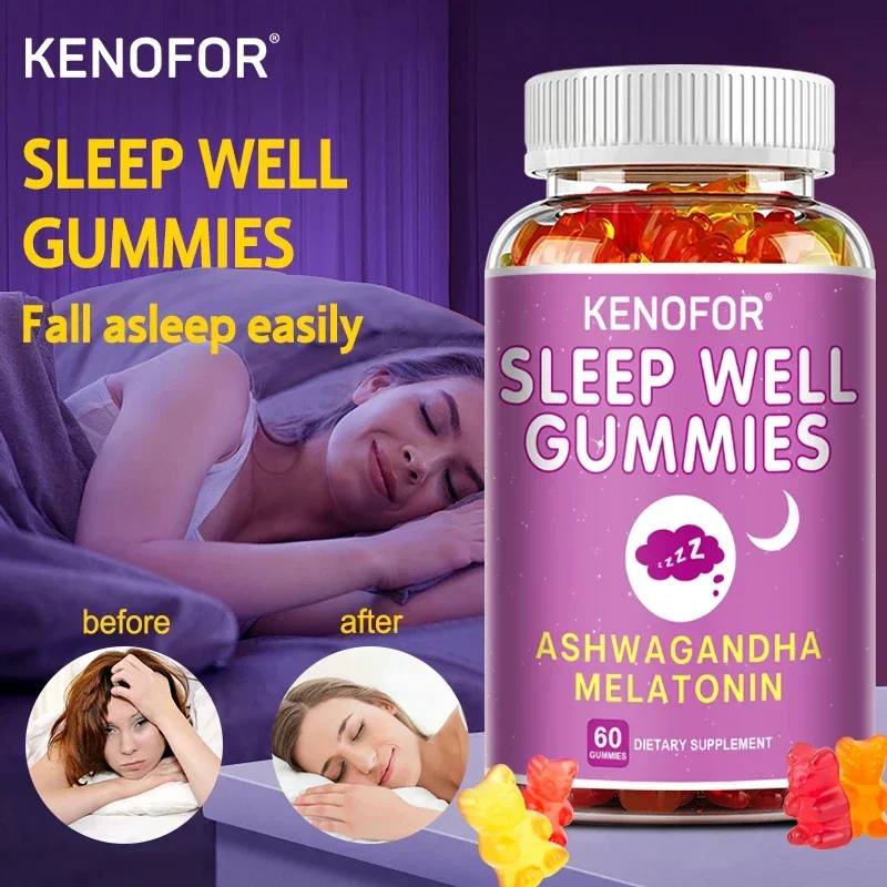 Kenofor Zoete Droom Gummies, Ondersteunt Slaap, Valt Snel In Slaap En Ontspant De Geest