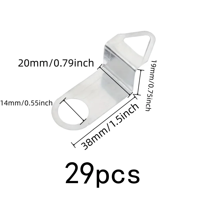 29 pcs Wall Clock Mounting Hooks, Secure Wall Mounting and Compact C-Shape Design, ideal for Clock Repair Replacement